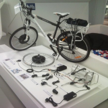 The EVBIKE kit at the show of PRAGUE Electric Power Company